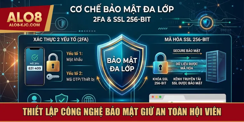 Thiết lập công nghệ bảo mật giữ an toàn hội viên